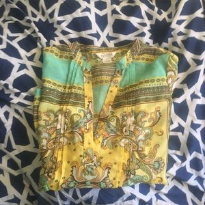 Yellow Based Blouse